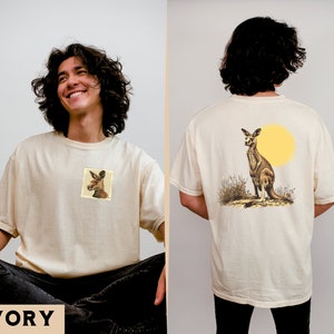 Vintage Känguru T-Shirt, Retro australisches Wildtier T-Shirt, Känguru Grafik-T-Shirt, Outback Känguru Shirt, Känguru Geschenk, Känguru Shirt