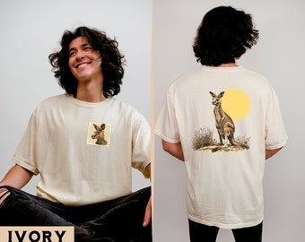Vintage Kangaroo T-Shirt, Retro Australian Wildlife Tee, Kangaroo Graphic Tee, Outback Kangaroo Shirt, Kangaroo Gift, Kangaroo Shirt
