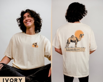 Camel T-Shirt, Youth Camel Shirt, Camel Graphic Tee for Kids, Kids Camel Gift, Camel Art Shirt, Desert Camel Outfit, Vintage Camel Tee