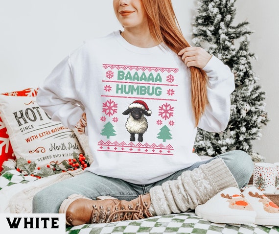 Funny Sheep Christmas Sweater Sheep Lover Christmas Gift Funny Xmas Sheep Sweatshirt Ugly Tacky Christmas Sweater Sheep Lover Xmas Gift Etsy
