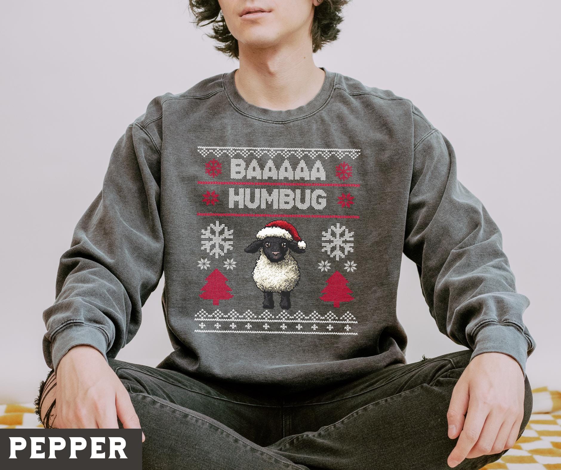 【foufou】“sheep is coming to town” jumper Men's Calton Cotton Cable Quarter Zip Jumper Grey | Schöffel