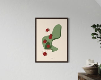 Apples Art Print, Colourful Art, Retro Art Print, Fruit Print, Food Print, Kitchen Art, Wall Decor, Gallery Wall