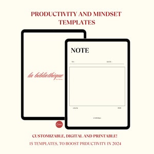 ADHD Brain Dump, productiviteit en mentaliteit Digitale sjabloon, takenlijst, doelen en planning, weekplanner, vision board, GoodNotes, 2024