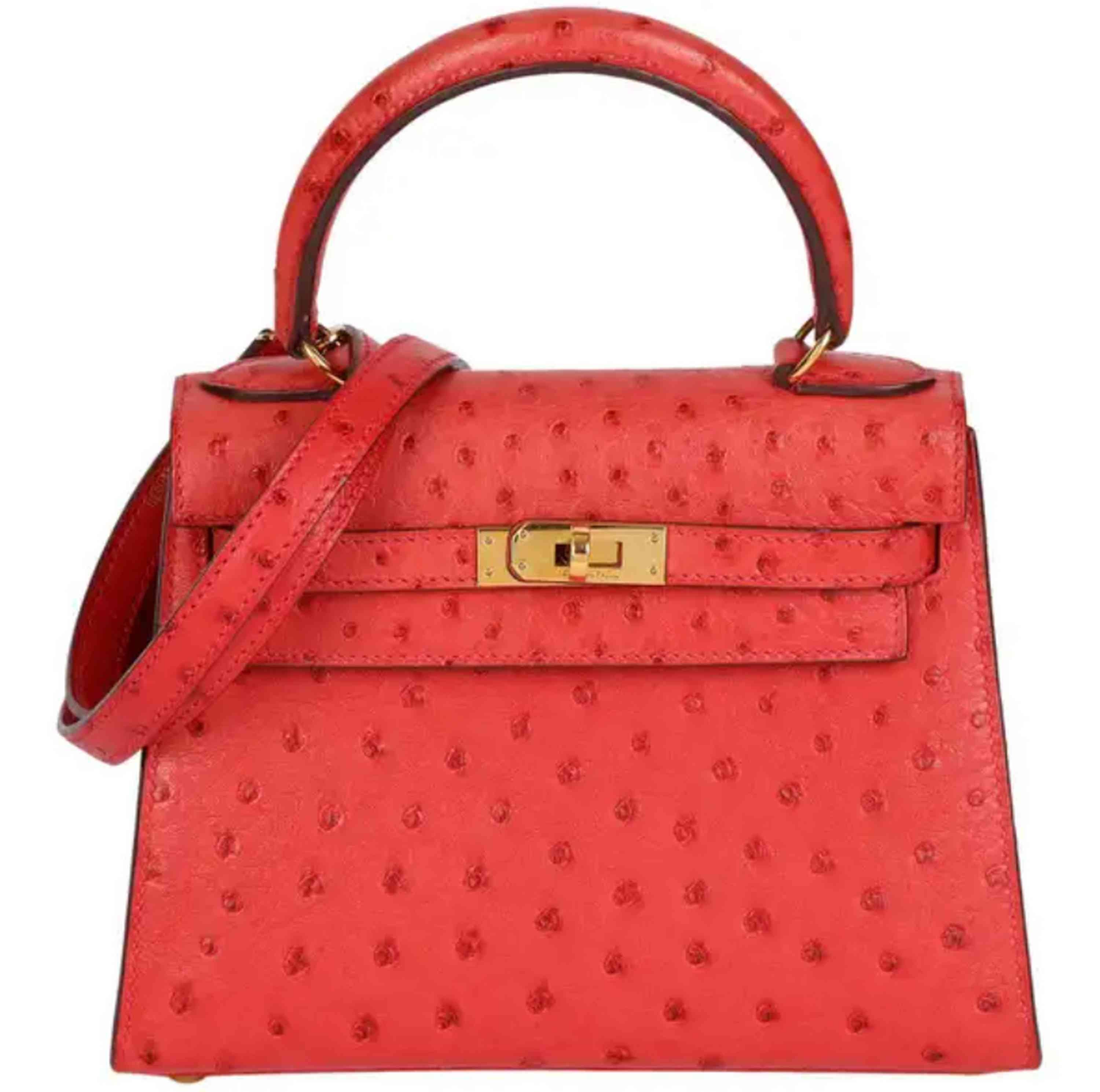 Buy Kelly Ostrich Bag Online In India Etsy India