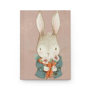 Peter Rabbit Hardcover Journal, Vintage Notebook for Writers, Whimsical Rabbit Diary, Peter Rabbit Stationery, Cute Journal for Kids