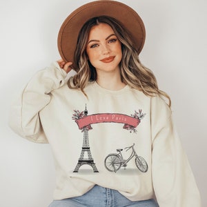 Paris France Sweatshirt,Travel To France Shirt, Eiffel Tower Sweatshirt,France Sweatshirt,Paris Lover, Paris travel crewneck hoodie shirt