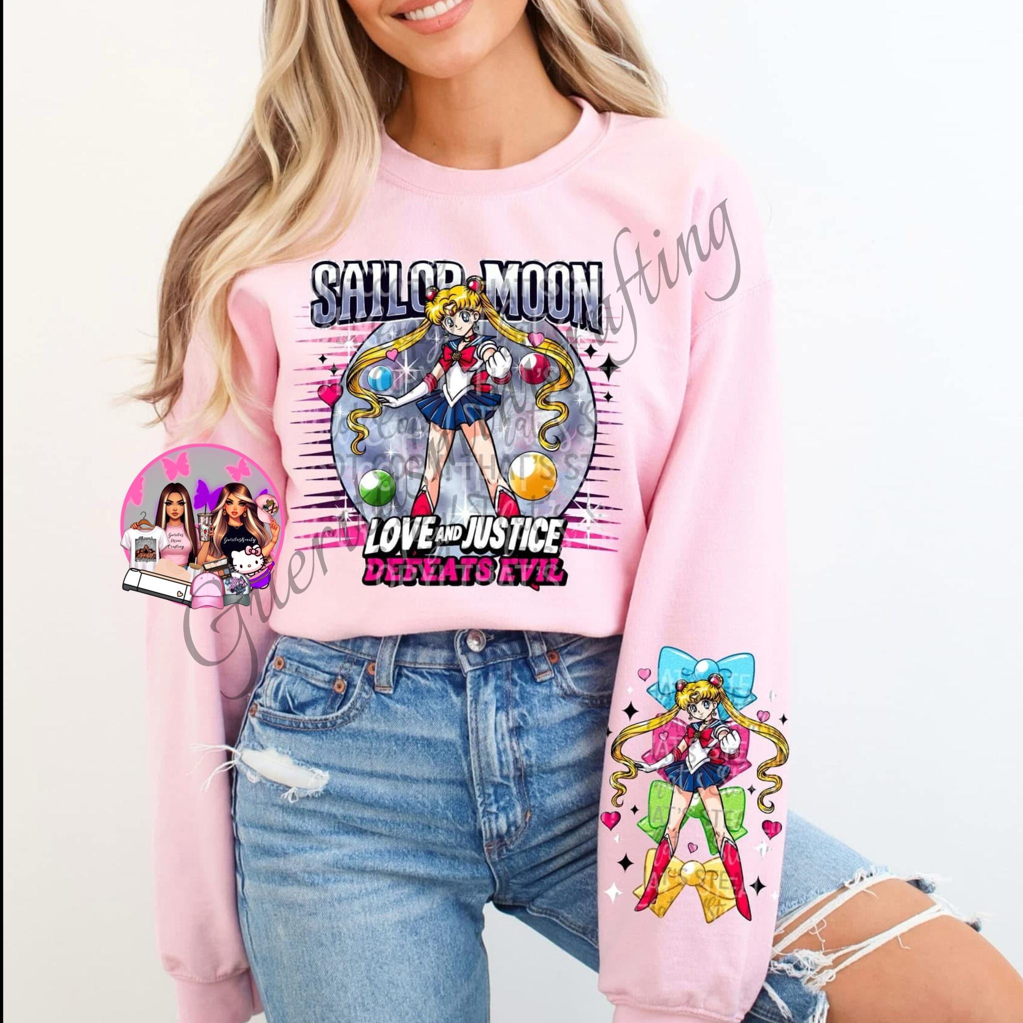 Sailormoon 2025 T Shirt Sailor Moon Bershka Sailor Crewneck - Main Image