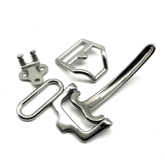 30 Pezzi Di Fibbie A Vite Per Cintura In Metallo Nichel: Clip Girevole 7,7 X 2,8 Mm Per Fai Da Te E Riparazioni