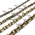 Solid Brass Anchor Link Chain Leather Wallet Chain Cross Cable Link Chain product logo