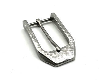Boucle de ceinture ovale vintage Western Horse Rider Gurtelschnalle, Argent antique., Grand