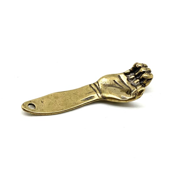 Men's Gifts Brass Hand Design  Beer Bottle Opener  Keychain Deoration