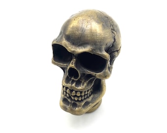 Brass Skull Gear Handle Car Gear Shift Knob