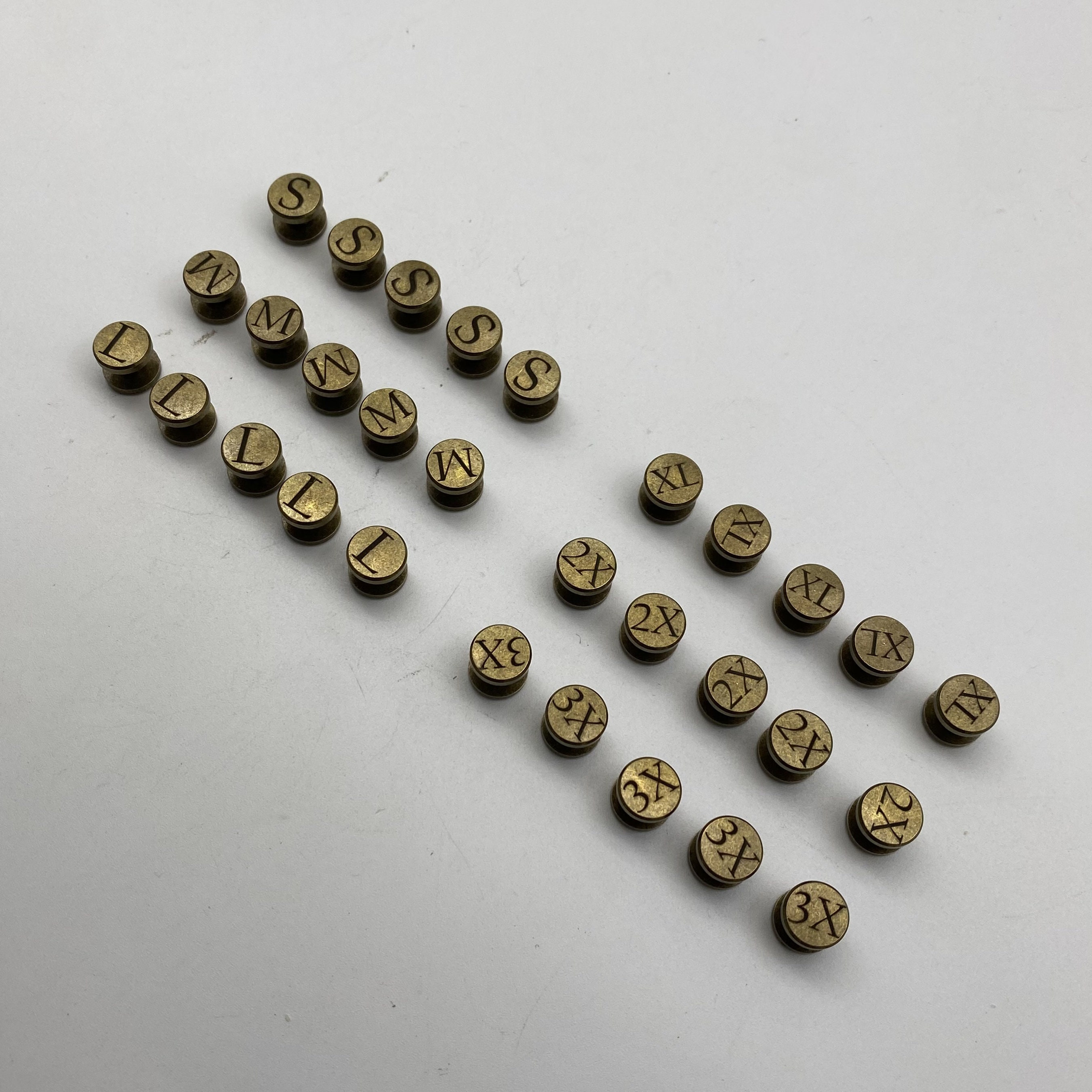 Customized Logo Text Bronze Chicago Screw Rivets Custom Brand Leather ...