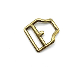 Brass Casted Bag Loop,Leather Belt Loop with Pin