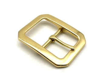 Beautiful Luxury Buckle Gold Brass Buckle For Leather Belt Japan Design 39mm