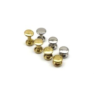 Leather Snap Buttons Brass Rapid Rivets Hammer Drive Leather Rivets zdjęcie 1