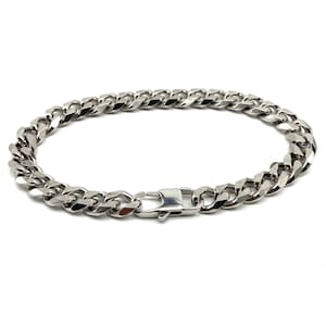 Men&#39;s Fashion Bracelet Handmade,Stainless Link Bracelet,Curb Chain Anti Allergy Bracelet