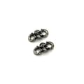 Silver Skull Shoelace Lock Shoes Tie Fastener Leather Boots Buckle 1-Pair product logo