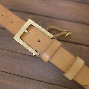 Cowboy Belt Veg Tanned,Custom Size Buckle Belt,Handmade Men Durable Leather Belts