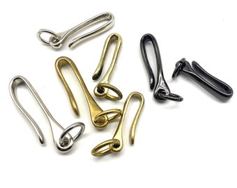 Brass Fish Hook U Shape Key Holder Keychain Manager Wallet Chain Hook
