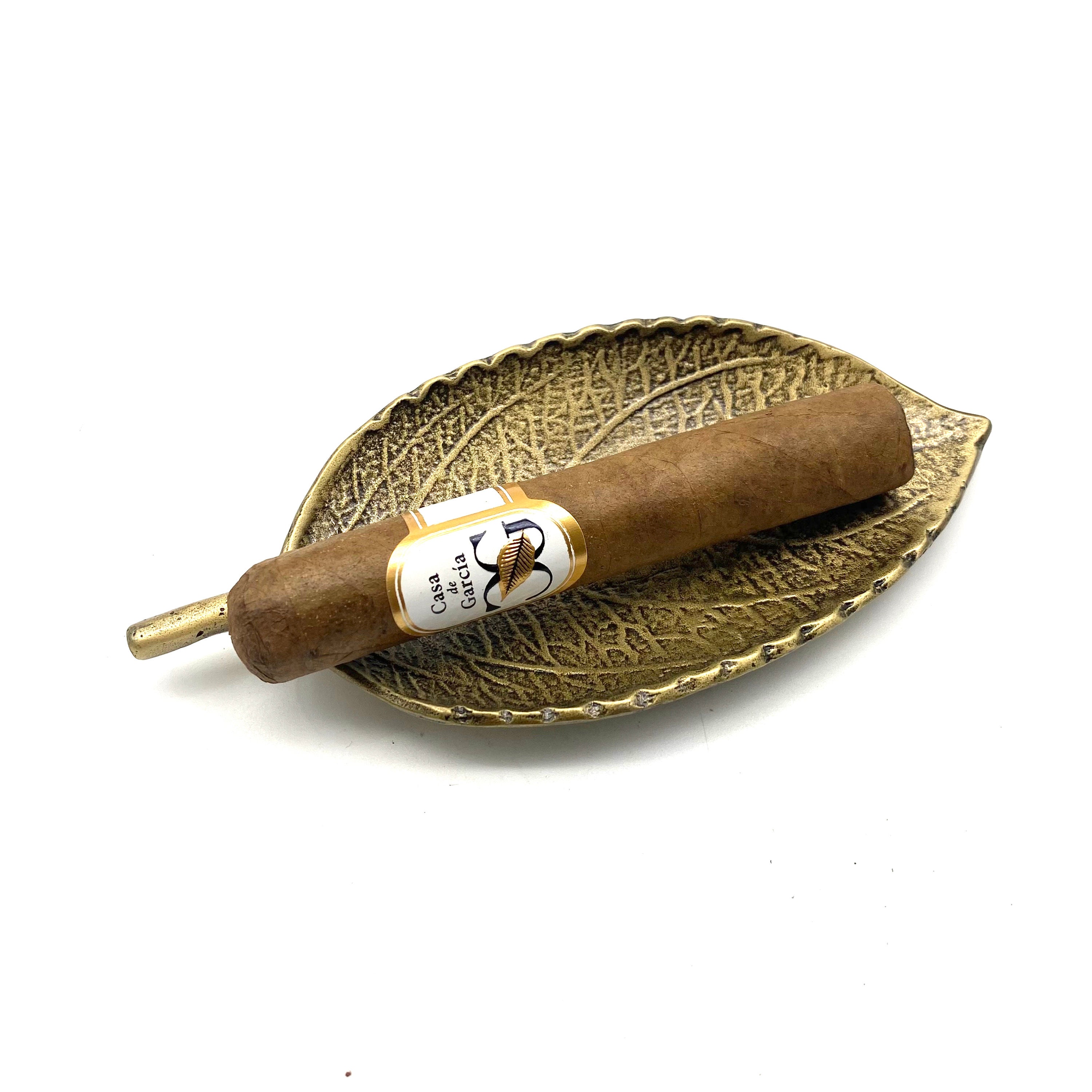 tobacco leaf ashtray C1920 Black Americana Johnny Griffin Theme Brass Oskar J. W. Hansen Designed