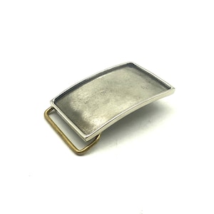 Kupfer Plain Verschluss Gürtelschnalle Leder Insert Buckle Form, Rindsleder Bedeckung Schnalle