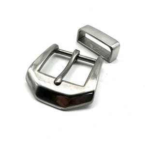 プレミアム 1 1/2'' ステンレスバックル&ベルトループセット レザーベルトファスナー金具
