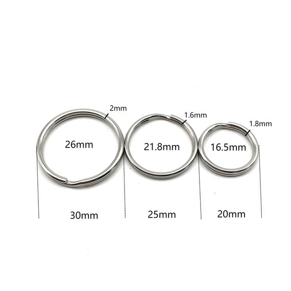 inch large round key ring