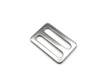 Leather Bag Strap Adjuster Hardwares Stainless Steel Slider Loop Ring 32mm