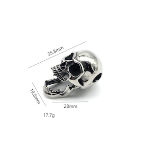 Skull Bottle Opener Charm,Stainless Beer Opener Keychain Charm #sales