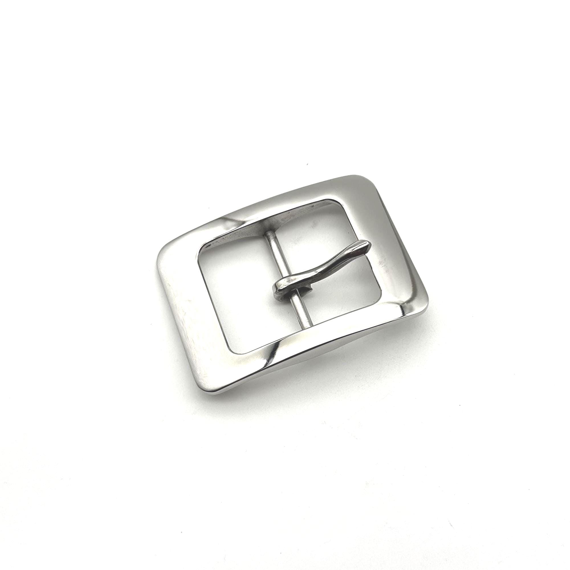 【純銀925】バックル単体51g シルバー925 バックル 25mm 3ピース オーダーメイドベルト | AZZWELL