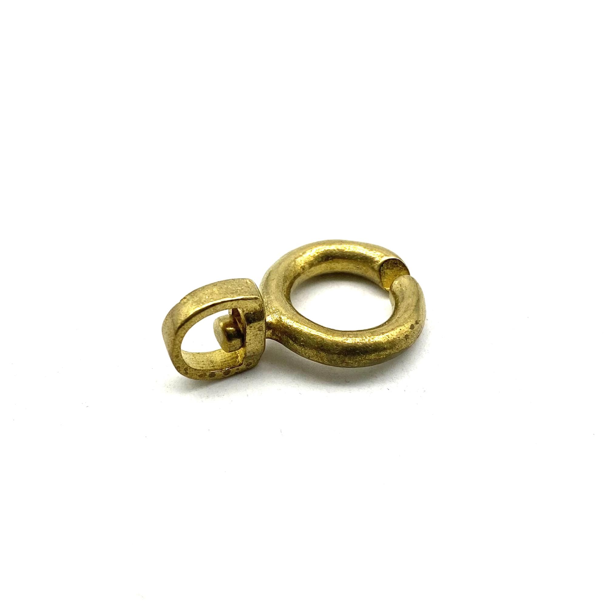 8 eight スカラップリング　12号 Swivel Brass Figure Eight Loop Ring Hook Handbag Hardware Hanger