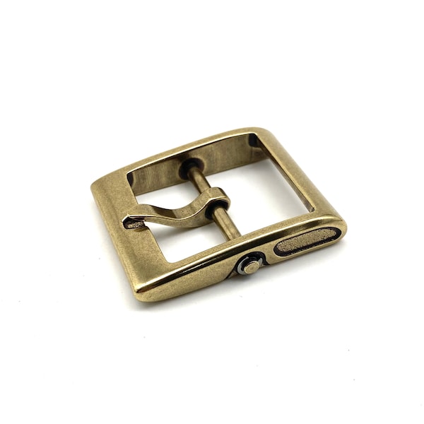 Japan Style Buckle Leather Belt Brass Buckle Stone-Washed Buckle #Sales