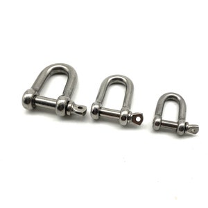 PRO D-Shackle Stainless Steel Shackles M4/M5/M6