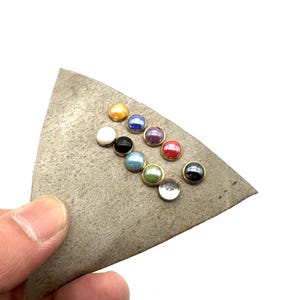Leather Snap Button Brass Stone Rivets 7.5 x8.5mm Rapid Button Rivets For Leather Crafting