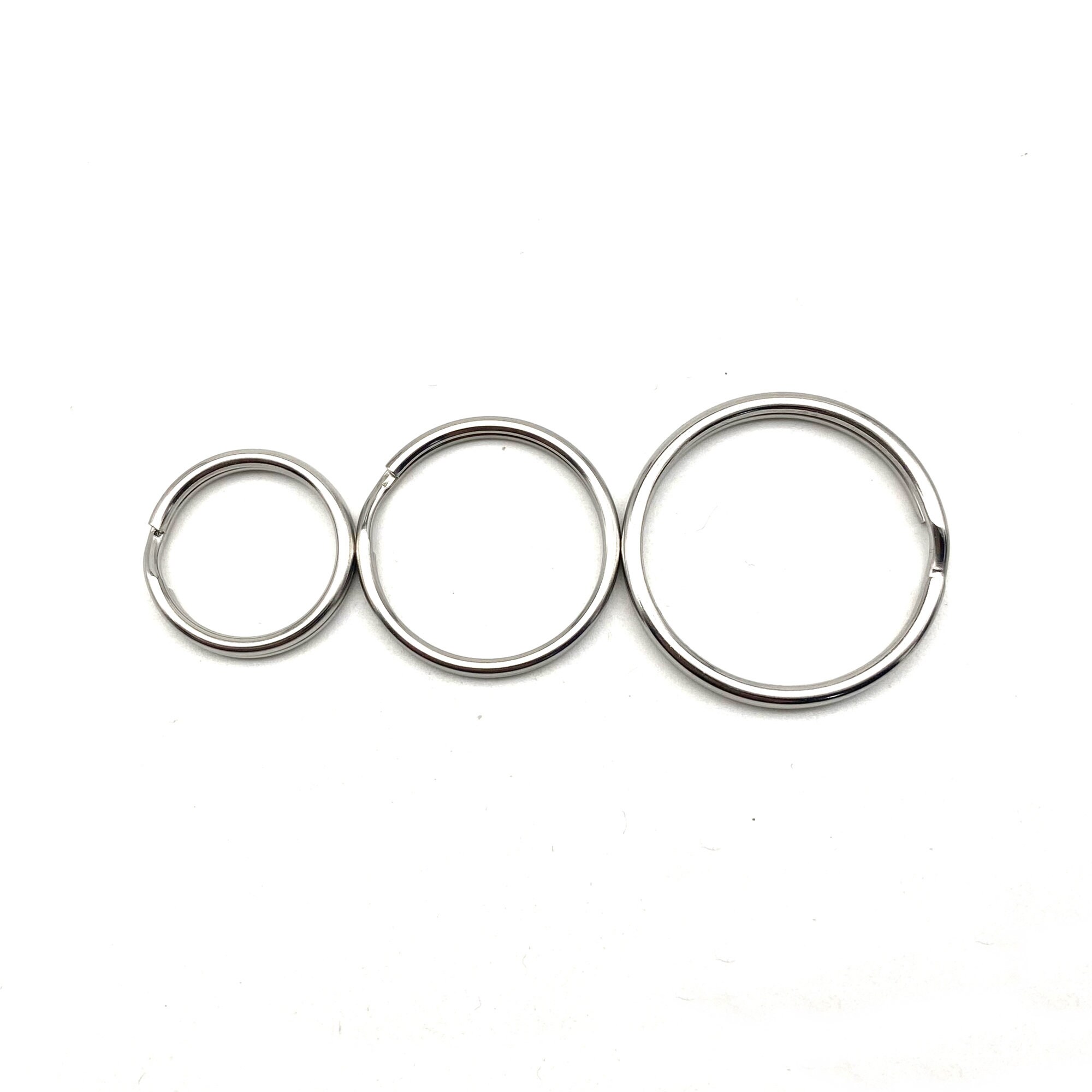 Circle Keyring Stainless Split Ring Connector Keychain Key Rings