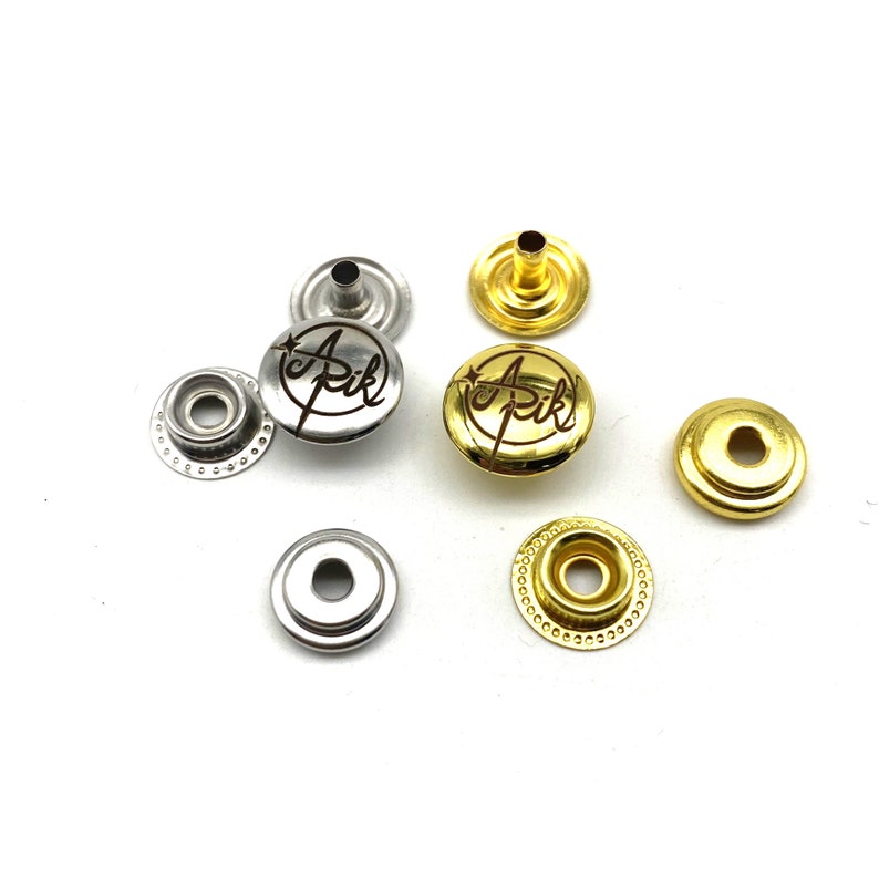 Sales# Personalized Snap Button Custom Logo/text Snap Closure 12.5mm ...