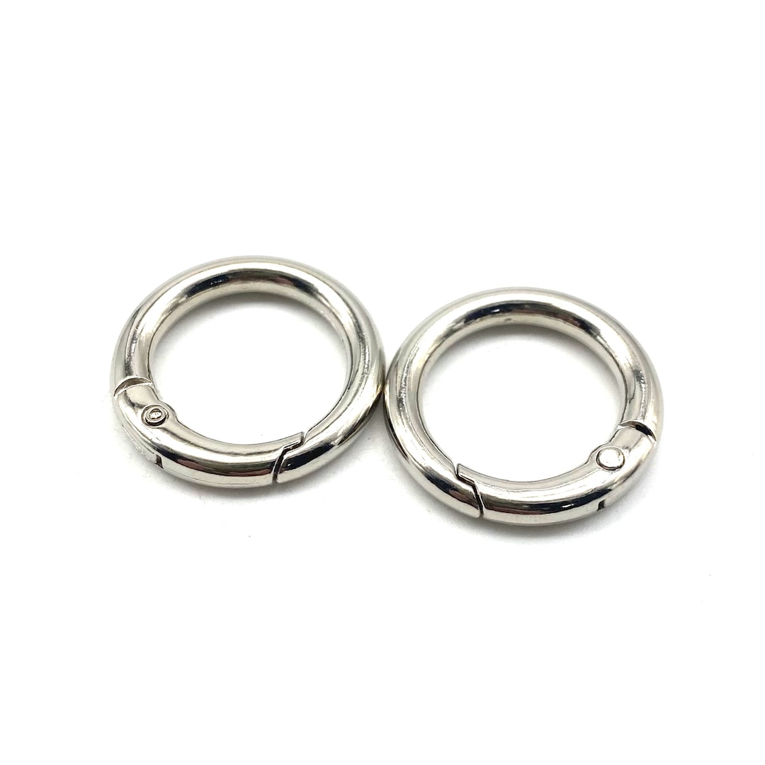 Silver Spring Ring Closure Keyring Jump Rings Chain Connect