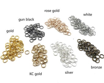 Jewelry Making Opened Jump Ring 5mm Iron Metal Ring Gold/Silver/Rose Gold/Bronze