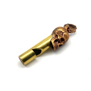 Copper Skull Whistle P.E. Sport Teather Gifts Outdoor Survival Whistles
