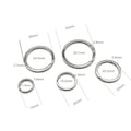 Stainless Steel Key Split Ring Keychain Ring Connector Rings 15/20/25/30/35mm Flat Keyrings product logo