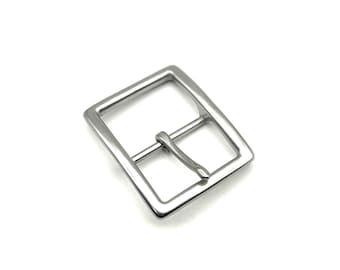 Matte Stainless Steel Belt Buckle: Hypoallergenic, 45mm Leather Belt