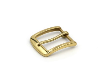 Handmade Polished Brass Belt Buckle Un-Coated Premium Leather Belt Buckles