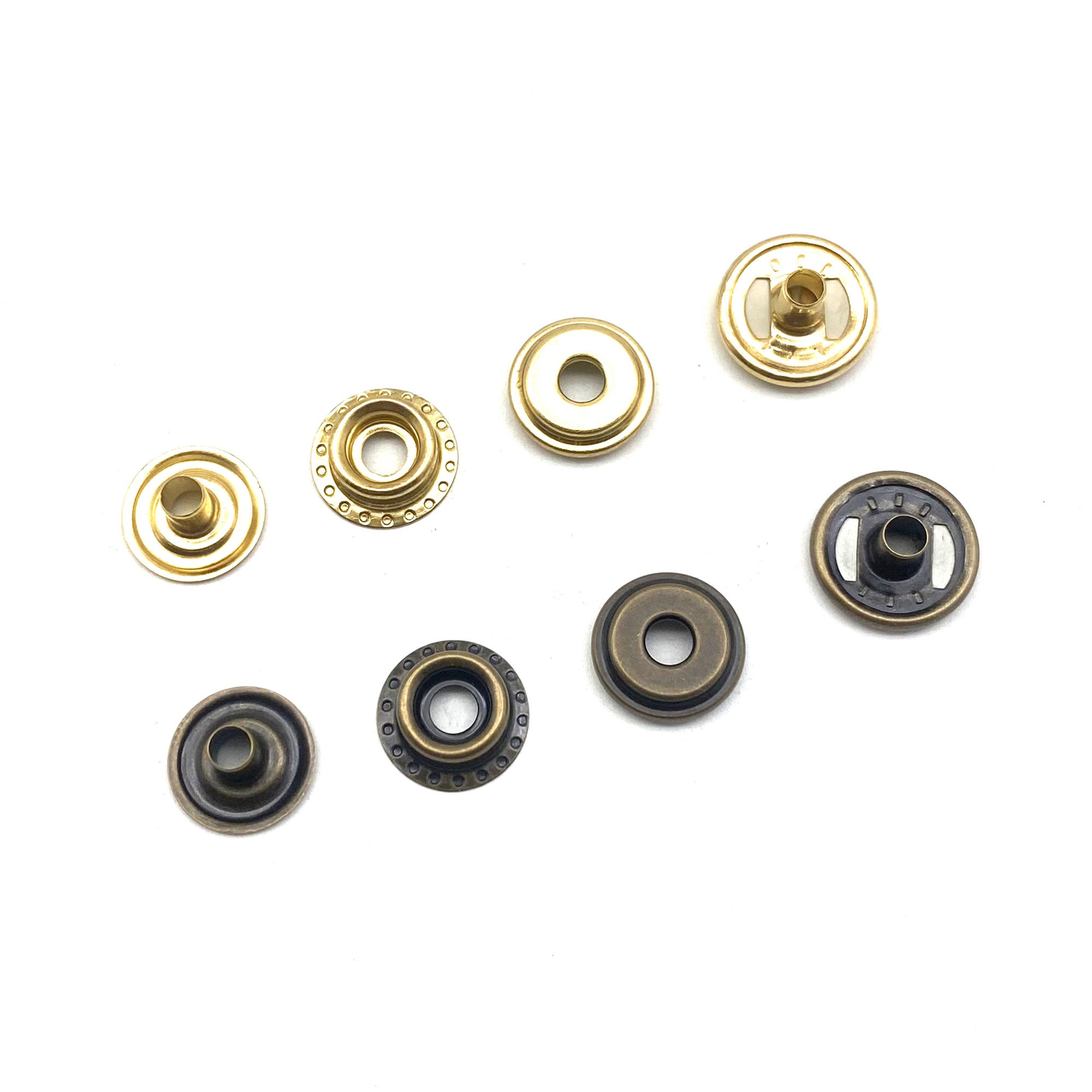 Inton 100 – Set 15 mm 5/20,3 cm in metallo e chiusura a scatto