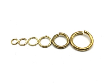 Anillo de salto de latón macizo, anillo de anillo O, llavero, conectar llavero, anillos de joyería