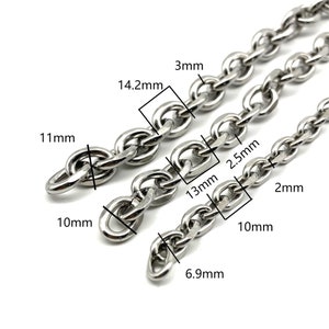 Stainless Anchor Link Chain Cross O Shape Chain