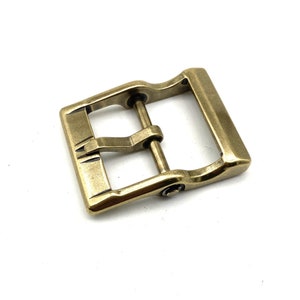 Japan Detachable Design Buckle Retro Finish Brass Belt Fastener 40mm image 5