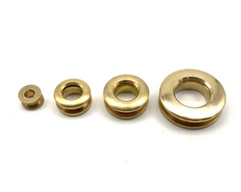 Brass Screw Grommet Eyelet Ring 10/16/20/28mm Leather Bag Round Loop