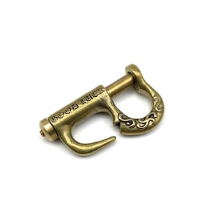 Brass Spring Keychain Hook Jeans Key Holder zdjęcie 1