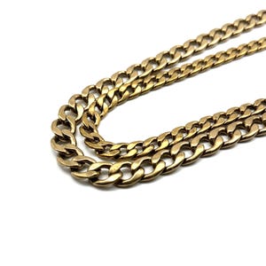 9/11mm Double Side Flat Chain Brass Curb Chain Bag Purse Chain